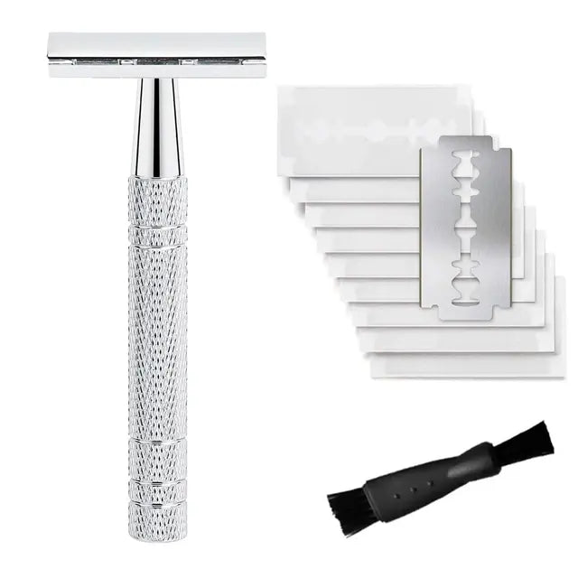 SmoothShave™ Safety Razor + Free 10 Premium Blades